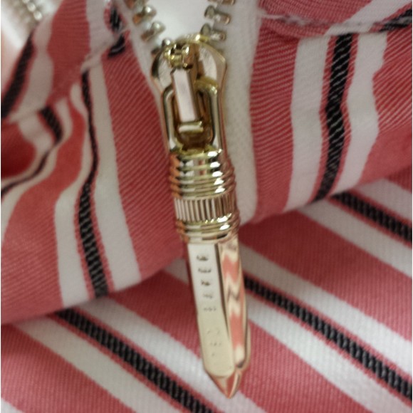 Ted Baker Women Coryn Layered Striped Midi Pink Ruffled Stripe Skirt size 12 NWT - Picture 12 of 12